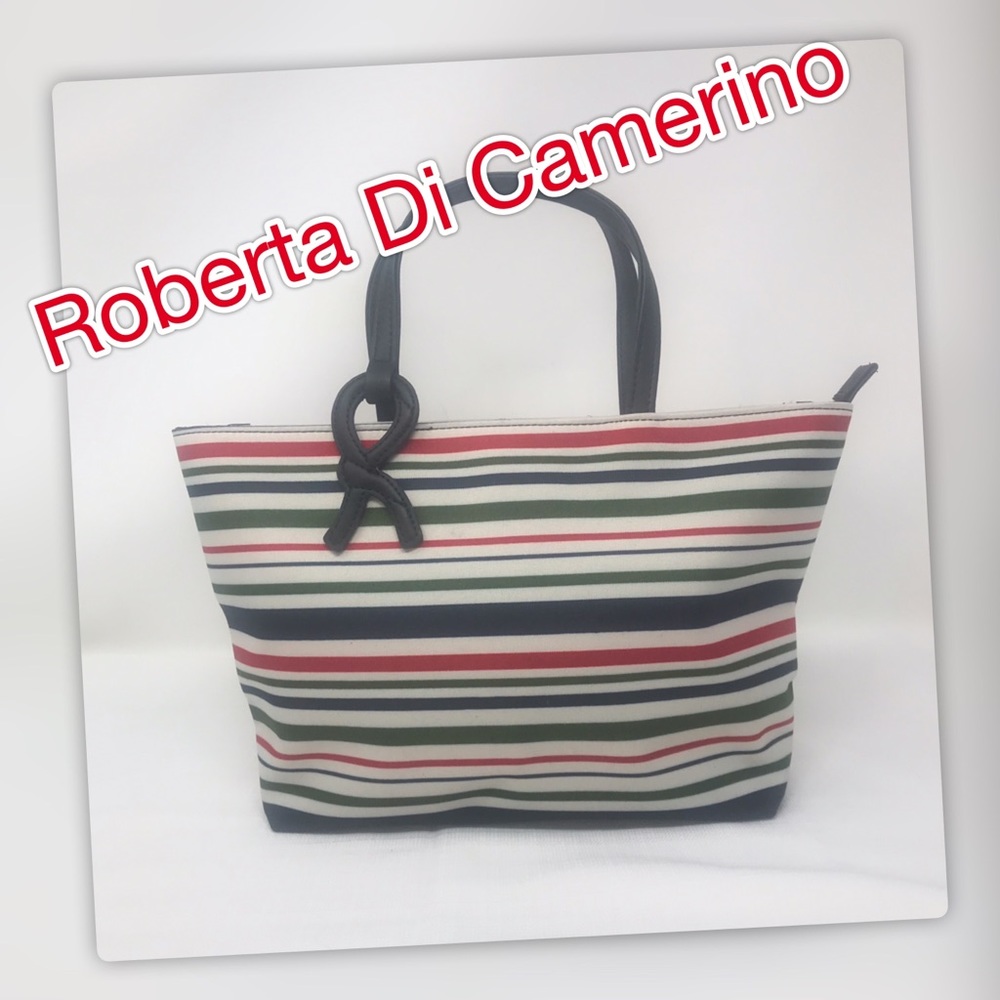 Roberta di Camerino Horizontal Striped Purse